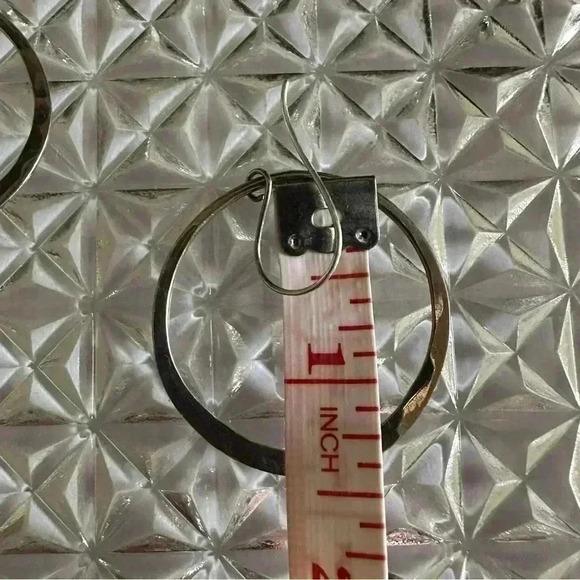 Jewelry Studio Wellfleet Large Eclipse Forged Earrings Sterling Silver - Picture 6 of 8